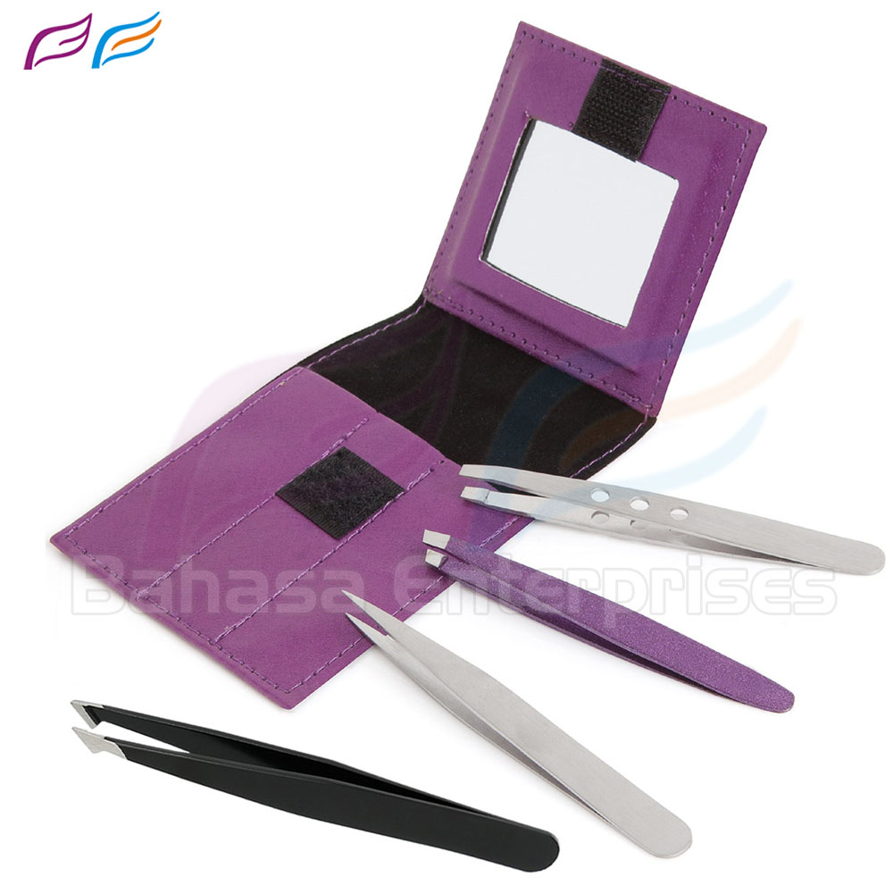 4pcs mirror tweezers Set